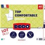 DODO - Lot de 2 Oreillers - Confortable - 60 x 60 cm - 100% Polyester VOLUPT'AIR - Blanc