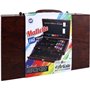 Mallette XXL De 140 Pieces - MAIN D'ARTISTE- Boite a Dessin - Activités Manuelles - Kit Complet - Art Plastiques