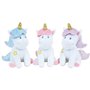 Lot Vaisselle Licorne pour Enfant - FUN HOUSE - 006319 - 2 Assiettes, 2 Sets de Couverts et 1 Peluche Douce