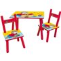 T'CHOUPI Table rectangulaire 41,5x61x42 cm + 2 chaises 49,5x31x31,5cm