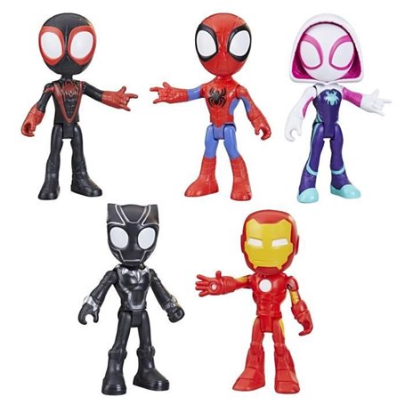 Spidey pack 5 figurines Collection de héros, jouet enfants, Spidey et ses Amis Extraordinaires, Des 3 ans