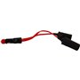 Double prise allume-cigare 12/24V - HTC EQUIPEMENT - Avec prise universelle 10A et Cable rouge 20cm