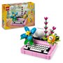 LEGO Creator 31169 3-en-1 La machine a écrire avec des fleurs - Jeu pour fille des 8 ans