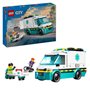 LEGO City 60451 L'ambulance de secours - Jouet de construction pour garçon des 5 ans