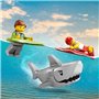 LEGO City 60453 Le véhicule de secours de la plage - Jouet des 6 ans avec un requin