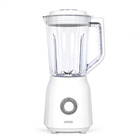 Blender - LIVOO - 1,5 L - 600 W - 22 000 tours/min - 2 vitesses - Turbo blanc