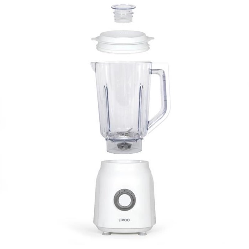 Image secondaire de Blender - LIVOO - 1,5 L - 600 W - 22 000 tours/min - 2 vitesses - Turbo blanc