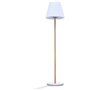 Lampe de table solaire et rechargeable - LUMISKY - STANDY MINI WOOD SOLAR - H25 cm - LED blanc chaud et blanc dimmable