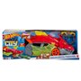 Hot Wheels City - Transporteur Dragon Lanceur 2-en-1 - Camion / Petite voiture - Des 3 ans GTK42