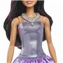 Barbie-Fashionistas-Poupée Brune En Robe Violette - 3 ans+ - HYT92