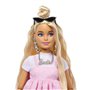 Barbie-Deluxe Style-Poupée Barbie Blonde a Robe Rose Pastel - 4ans+ - HYV27