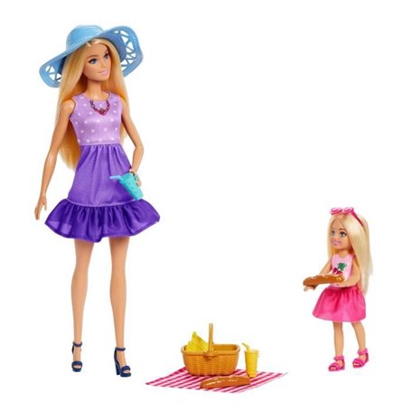 Barbie-Famille Et Amis-Barbie Pique-Nique-Coffret 2 Poupées - 3 ans+- JBF43