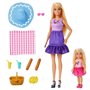 Barbie-Famille Et Amis-Barbie Pique-Nique-Coffret 2 Poupées - 3 ans+- JBF43