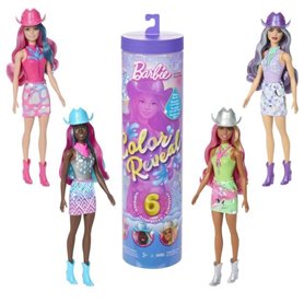 Barbie-Poupée Barbie Color Reveal-Série Disco Country Star 6 Surprises - 3 ans+- JCP01