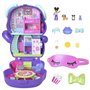 Polly Pocket-Coffret Chiot Festif soirée pyjama -Jouet De Voyage - 4 ans+- JCR38