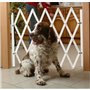 Barriere bois blanc animaux - NORDLINGER PRO - Stop'Fix - Extensible 0,60-1,10m - Installation rapide