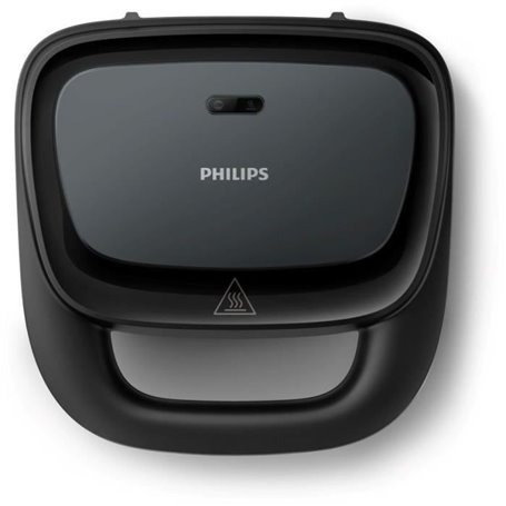 Appareil a croque-monsieur - PHILIPS - HD2331/90 - 750 W - Plaques triangulaires - Noir