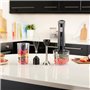 Mixeur plongeant 3 en 1 mixeur/hachoir/fouet - RUSSEL HOBBS - Desire Matte Charcoal -  500 W - 2 vitesses + Pulse - Noir