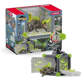 BattleCave Caméléon de Pierre, Extension de l'arene, SCHLEICH 42677 Eldrador Creatures, des 7 ans