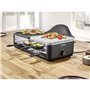 Raclette Gril - SEVERIN - RG2366 - 8 pers. - Pierre Naturelle et Plaque de Cuisson Réversible - 8 poelons - Noir