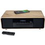 Micro-chaîne Bluetooth - THOMSON - Bois/Noir - Radio FM/DAB+/CD/MP3/USB/Induction, 60W, Affichage LCD, Télécommande, Alim. 230V