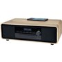 Micro-chaîne Bluetooth - THOMSON - Bois/Noir - Radio FM/DAB+/CD/MP3/USB/Induction, 60W, Affichage LCD, Télécommande, Alim. 230V