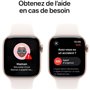 Apple Watch Series 10 GPS + Cellular - 42mm - Boîtier Rose Gold Aluminium - Bracelet Light Blush Sport Band - S/M