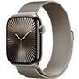 Apple Watch Series 10 GPS + Cellular - 46mm - Boîtier Natural Titanium - Bracelet Natural Milanese Loop - M/L