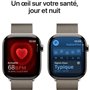 Apple Watch Series 10 GPS + Cellular - 46mm - Boîtier Natural Titanium - Bracelet Natural Milanese Loop - M/L