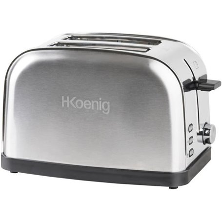 Grille-pain deux tranches - HKoeNIG - TOS7 - 850 W - Acier inoxydable