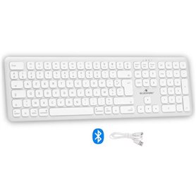 Clavier sans fil Bluetooth - BLUESTORK -  MAC - Full size - Compatible Mac - Blanc