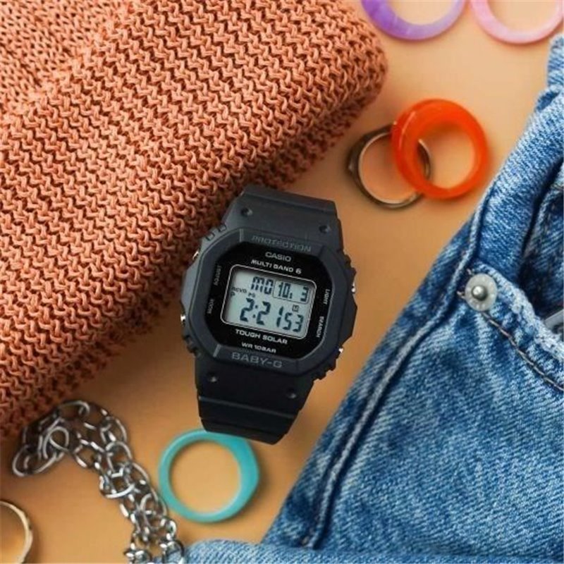 Image secondaire de Montre - CASIO - Baby-G Urban - Homme - Noir - Résistante aux chocs - Fonction solaire