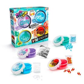 Canal Toys - SO SLIME DIY - Xtra Sensation Multipack- Avec 4 slimes a sensations et décorations - SSC 308