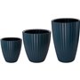 Pot de fleurs - Garden ID - Fancy - 40 x 42 cm - Pour jardin, balcons ou intérieurs - Bleu pétrole