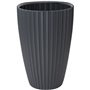 Pot de fleurs - Garden ID - Fancy - 40 x 58 cm - Pour jardin, balcons ou intérieurs - Anthracite