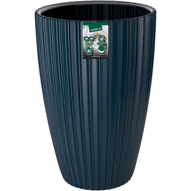 Image secondaire de Pot de fleurs - Garden ID - Fancy - 40 x 58 cm - Pour jardin, balcons ou intérieurs - Bleu pétrole