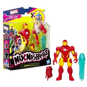 MixMashers Iron Man, figurine 12 cm personnalisable a mélanger et combiner avec accessoires, Marvel, des 4 ans