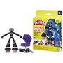 Play-Doh Black Panther, Griffes tranchantes avec figurine flexible et pâte a modeler, des 4 ans, Marvel