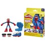 Play-Doh Spider-Man, coffret Mon créateur de toiles avec figurine flexible et pâte a modeler, des 4 ans, Marvel