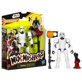 MixMashers Stormtrooper, figurine 12 cm personnalisable a mélanger et combiner avec accessoires, Star Wars, des 4 ans