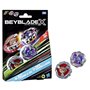 Beyblade X Dual Pack Beat Tyranno 4-70Q et Knife Shinobi 4-80HN, 2 toupies de compétition a rotation droite authentiques Takara 