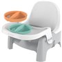 Siege d'apprentissage repas - INGENUITY - Assiette Twist & Dine - Réhausseur - Enfants de 6 mois a 3 ans - Orange et bleu