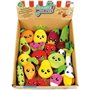 Lot de 18 pochettes surprises - JEMINI - Surprise Market - Peluche fruits ou légumes +/- 10 cm, stickers et cartes mémo