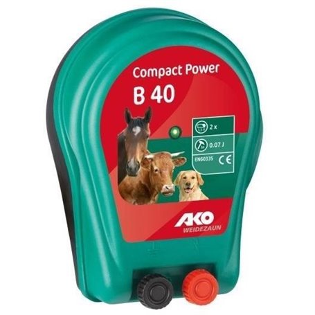 Kerbl - Ako Compact - Electrificateur - Bloc dalimentation Power B40 - 2 x 1,5 V - 1847