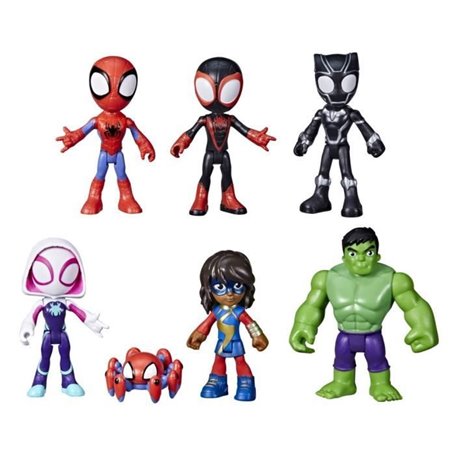 Spidey coffret 7 figurines de collection, Marvel Spidey and His Amazing Friends, des 3 ans