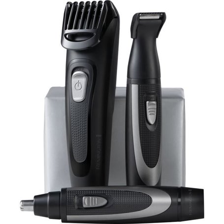 Kit pour la barbe - REMINGTON - The Works - Tondeuse auto-affûtée - Peigne réglable - Autonomie 45 min - USB