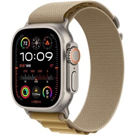 Apple Watch Ultra 2 GPS + Cellular - 49mm - Boîtier Natural Titanium - Bracelet Tan Alpine Loop - Small