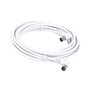 Câble Coaxial Antenne TV Axil MP0705C Blanc 5 m