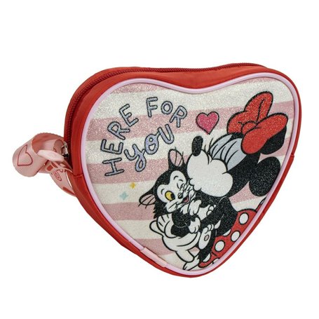 Sac à Bandoulière Minnie Mouse Rouge 15 x 14 x 4 cm