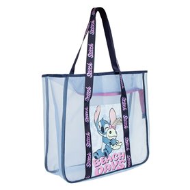 Sac de plage Stitch Bleu 100 % polyester